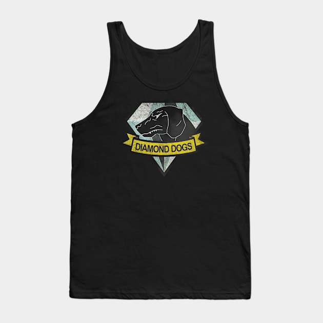 Diamond Dogs (Distressed) - Metal Gear Solid V: The Phantom Pain Tank Top by Taereus